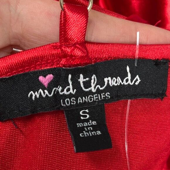 Mixed threads los angeles corset top satin red sz small NWT - Picture 8 of 9